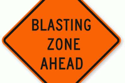Blasting Scheduled for Airport Development