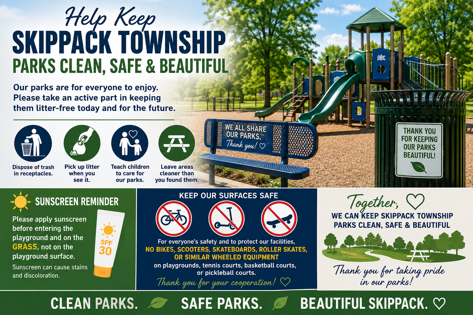 Help Keep Skippack Township Parks Clean, Safe, and Beautiful
